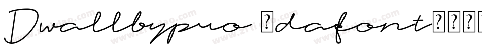 Dwallbypro (dafont)字体转换